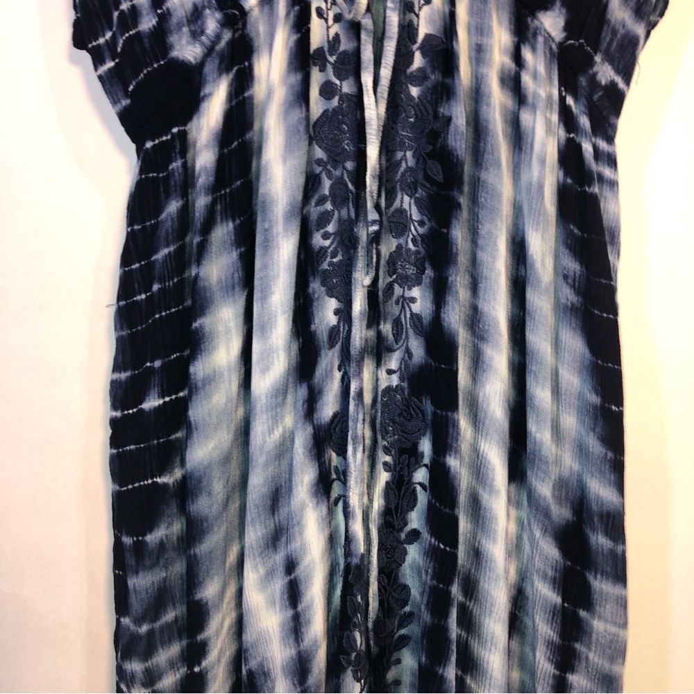 Torrid Boho Tie Dye Floral Embroidered Beach Cover Up - Picture 4 of 16